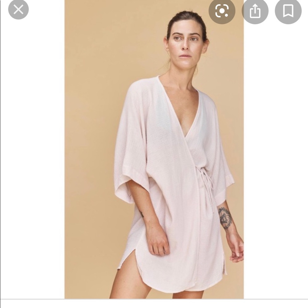 Acacia Kaupo Kimono in Bone